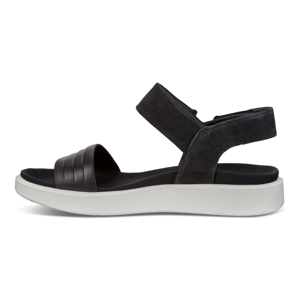 Sandalias Mujer - ECCO Flowt Flat - Negros - DKT694251